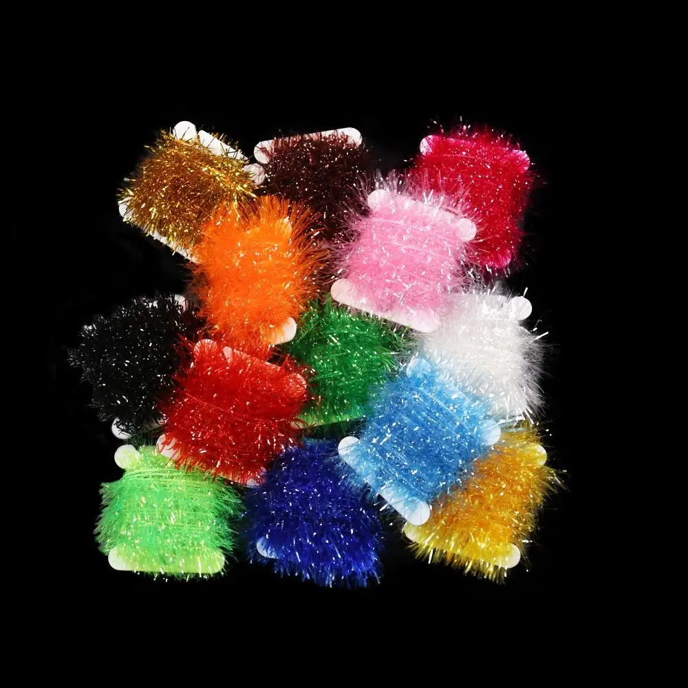 Oropel de pesca con mosca, anzuelos de asistencia, línea de película brillante, anzuelo de pesca DIY, Streamer, moscas, materiales de atado de moscas, señuelo de pesca Flash - imagen 5