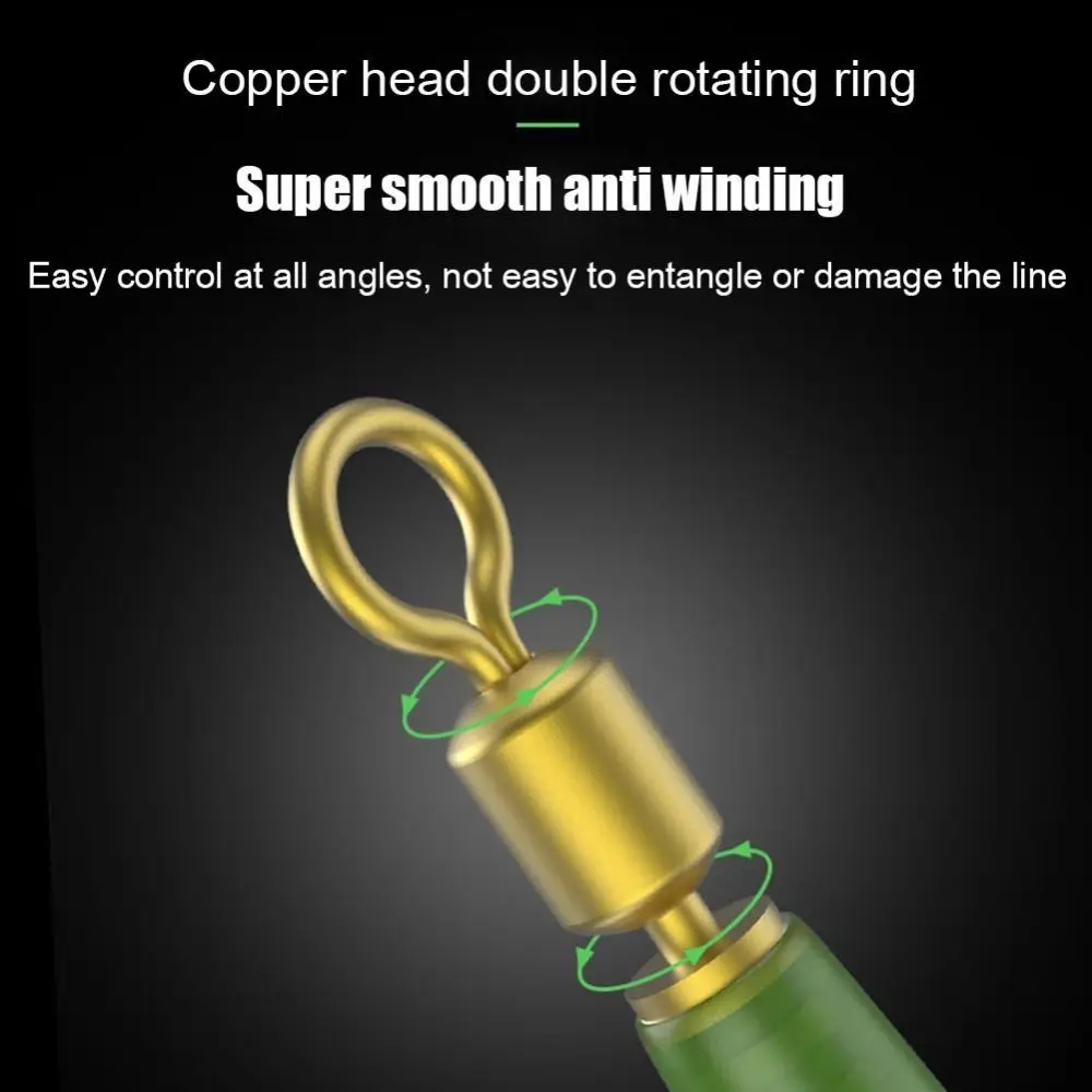 Flotadores de pesca de Metal de silicona, asiento de cabeza de cobre, Bobber de goma para flotador de pesca Led, asiento de boya de rotación, 30 unids/lote por caja - imagen 5