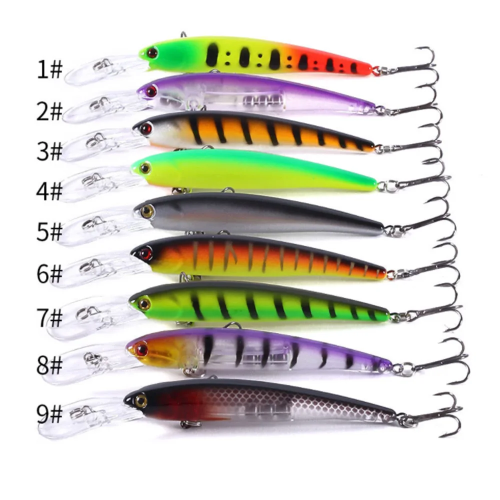 Señuelo de Pesca de pececillo de labio largo, 10 Uds., 12,5 cm, 11g, Bandit Wobbler, Swimbait profundo, Dropshot, Pesca Artificial, pez duro, Jerkbait flotante - imagen 4