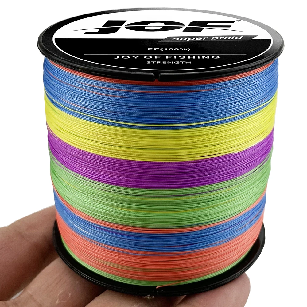 JOF 12 hebras 500/300M hilo de pescar trenzado multifilamento súper fuerte 25-120LB 0,8-8.0 # Pesca de agua salada marina con mosca de carpa de alambre de PE - imagen 2