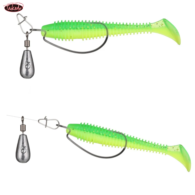 TAKEDO FD04 plomo de peso de pesca de gota libre 3,5g 5g 7g 10g 14g 20g plomo de pesca con accesorios de pesca giratorios para pesca - imagen 4
