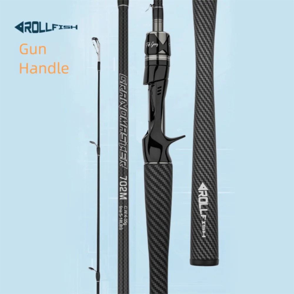 Aparejos 30T caña de pescar de carbono 1,8 m de longitud M caña de fundición eléctrica 2 secciones señuelo de Pesca caña súper fuerte Pesca - imagen 4