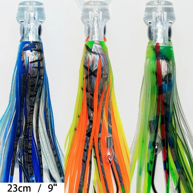 Señuelos de pesca Prowler Trolling, con falda aparejada, juego grande, Marlin, atún, juego Bula, señuelo de pesca, 6 ', 9' - imagen 2