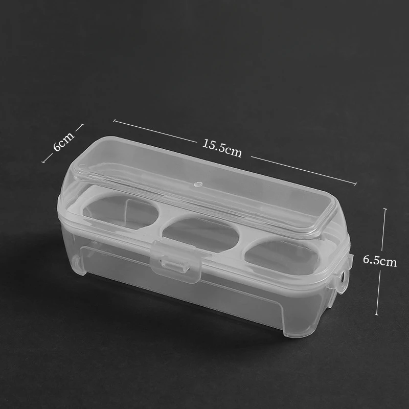 Caja de huevos portátil con 3/4 rejillas, soporte para huevos a prueba de golpes, contenedor de cocina, organizador de cocina transparente para Camping y Picnic - imagen 5