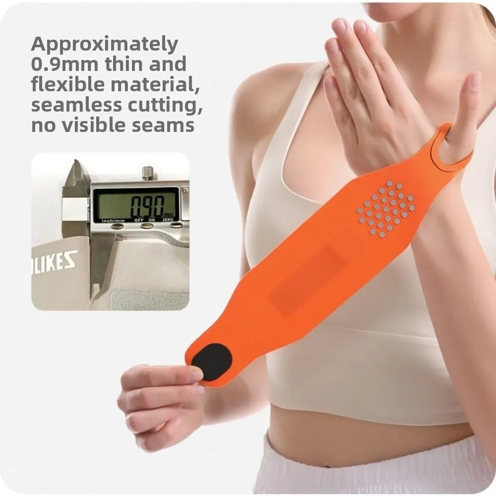 Muñequera deportiva de nailon y LICRA con cinta de sujeción, pulsera para tendinitis, esguince de muñeca, funda para muñeca ultrafina