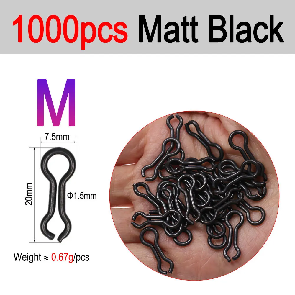 M 1000PCS Matt Black
