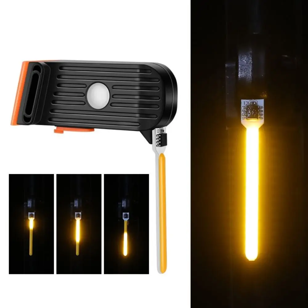 Luces traseras impermeables para bicicleta, luces de advertencia de emergencia ajustables con carga multifuncional, iluminación roja/blanca, instalación con correa - imagen 3