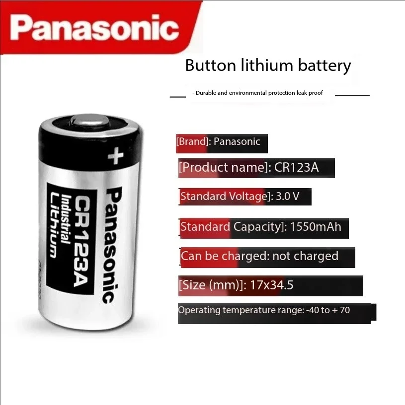Batería CR123A de litio 3V Panasonic 123 para cámaras Arlo - imagen 3