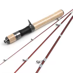 Caña de pescar ultraportátil de cuatro secciones, caña de viaje ligera UL de 1,4 m para trucha y pez luna, caña giratoria/fundida compacta de 43 cm
