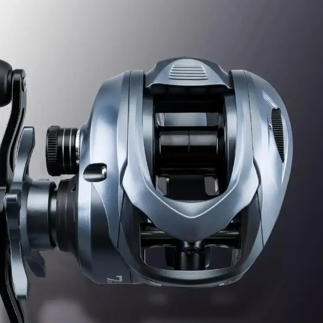 Carrete Mavllos ST Light Baitcaster, relación 7:1:1, carrete de aluminio, potencia de arrastre, 4KG, carrete de fundición de cebo de pesca de lubina de agua dulce