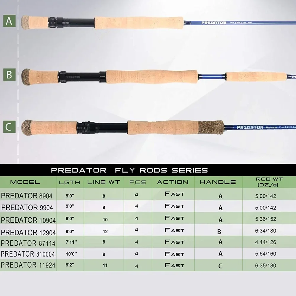 MAXCATCH Predator Kit caña carrete mosca agua salada 7'11"-10' 8-10WT - imagen 3