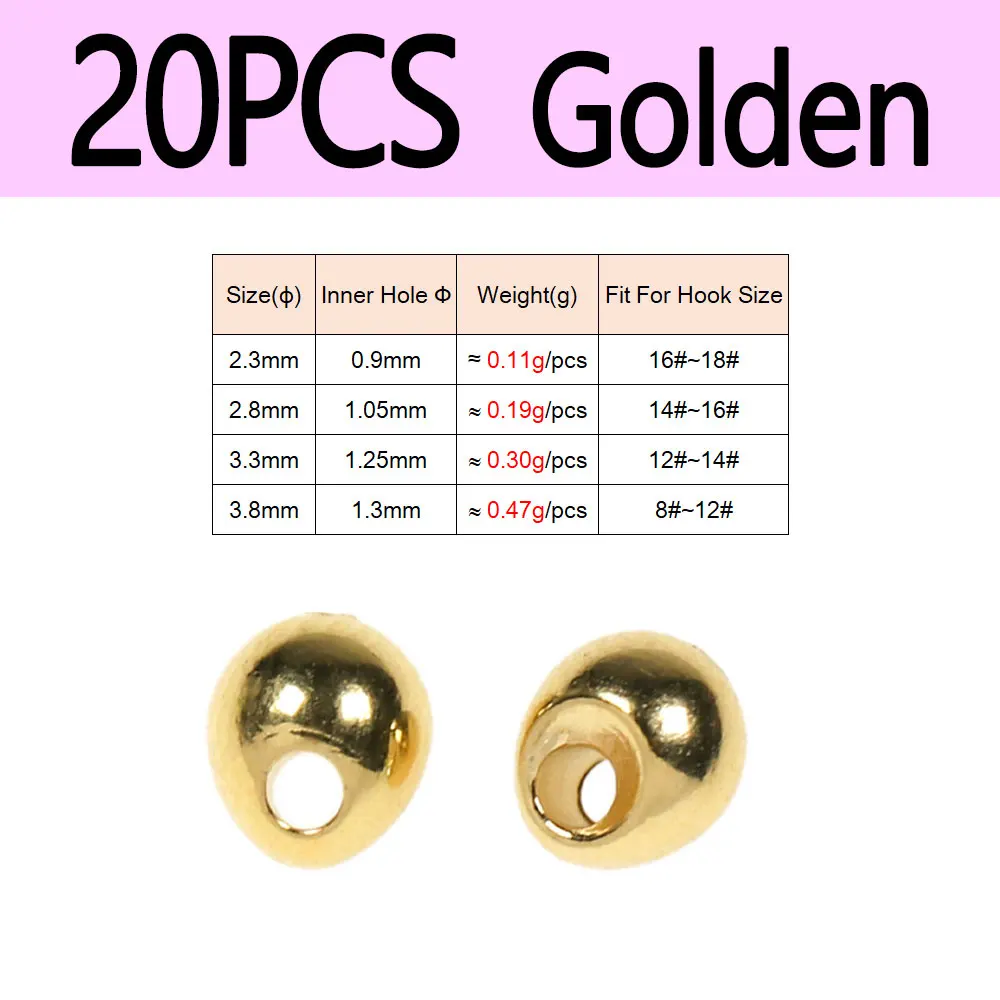 20pcs Golden