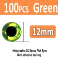 12mm green 100pcs