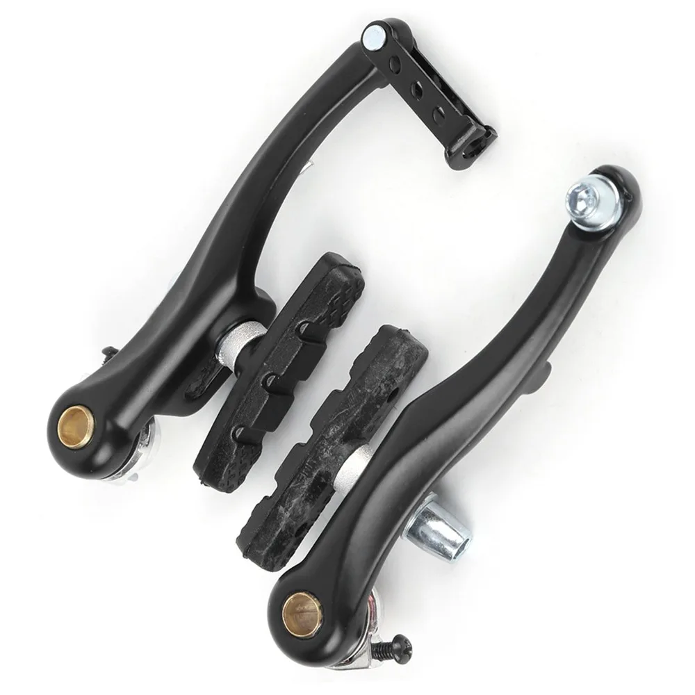 Juego de frenos en V de aleación de aluminio duradero, juego de frenos de bicicleta negro fácil de instalar, color negro para bicicletas de montaña y de carretera - imagen 3