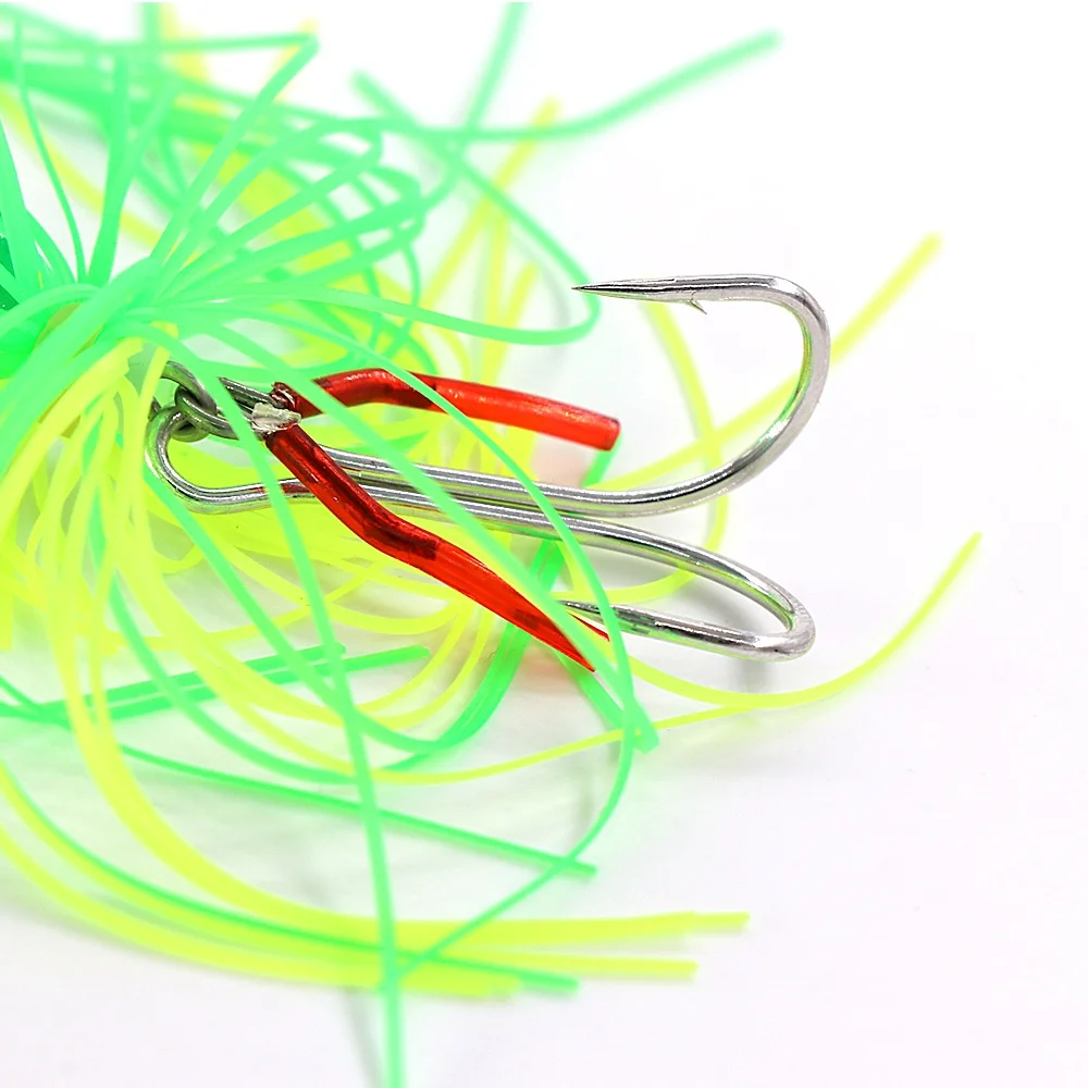 Señuelo de rana de salto de pesca, cebo duro de 14g con ganchos dobles afilados, cebos de simulación de rana, señuelos de cabeza de serpiente - imagen 2