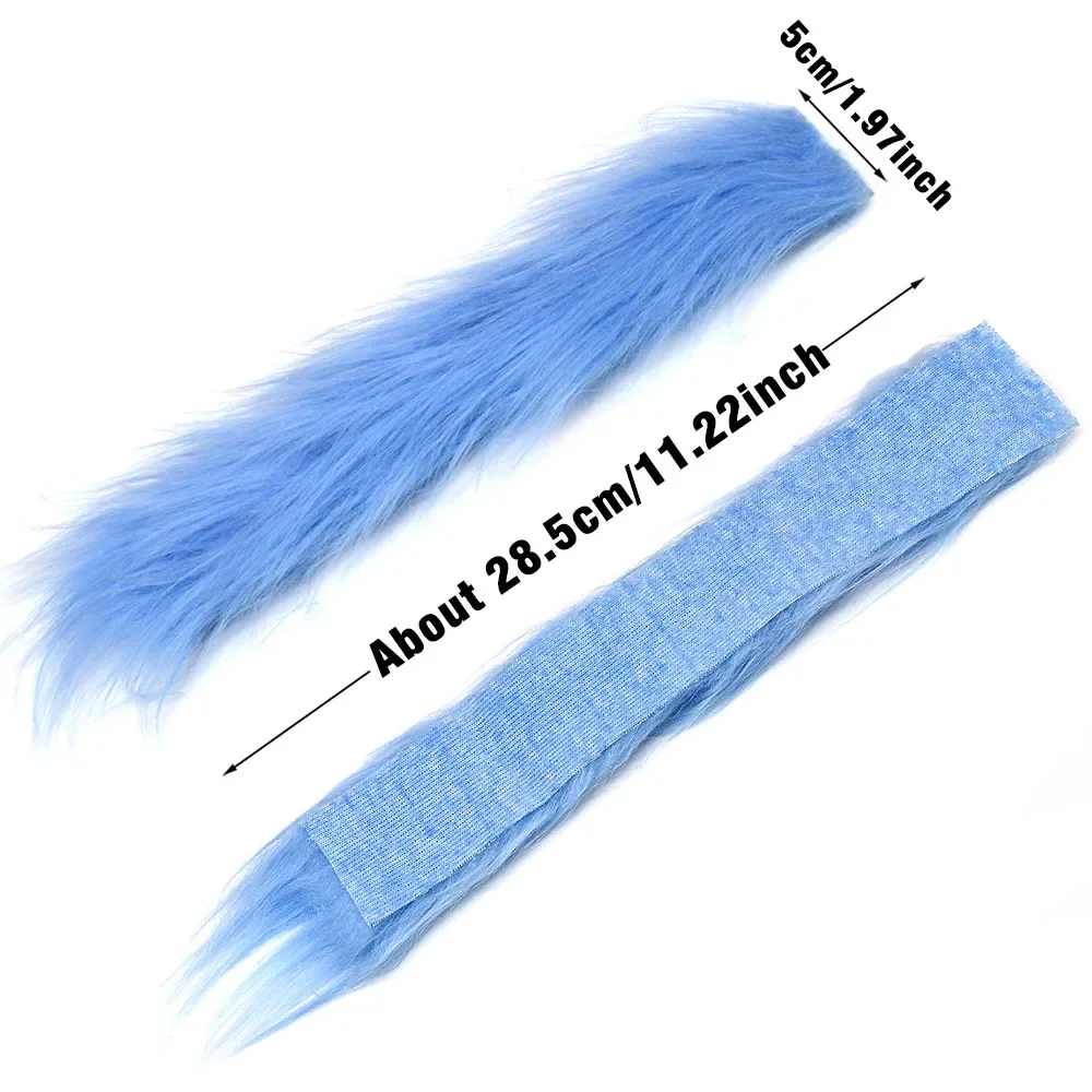Streamer de fibra sintética peluda larga de piel Artificial para manualidades, señuelos de pesca de trucha, Material para atado de moscas, suministros artesanales, 1 ud. - imagen 5