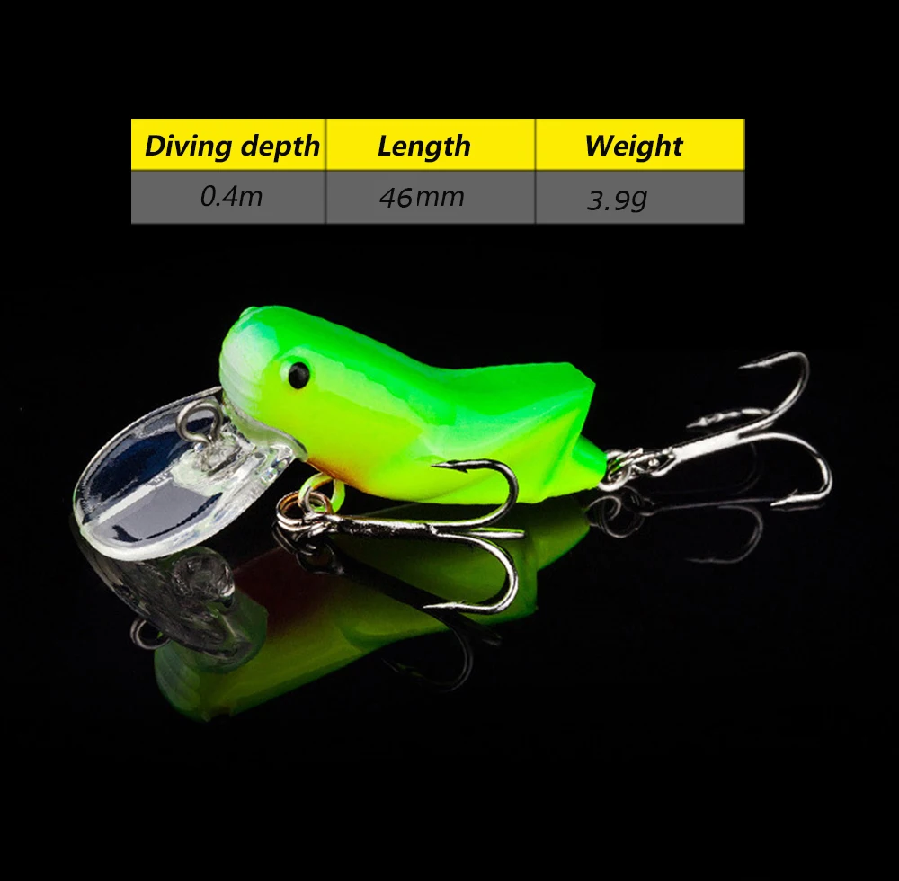 Señuelo de pesca biónico de insectos, cebo duro de 46mm y 3,9g, saltamontes, piscardo, calamar, Swimbaits artificiales, aparejos de pesca de lubina, Lucio, 1 piezas - imagen 3