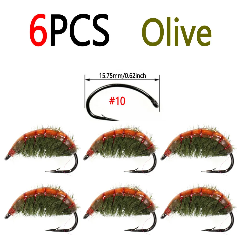 6PCS Olive