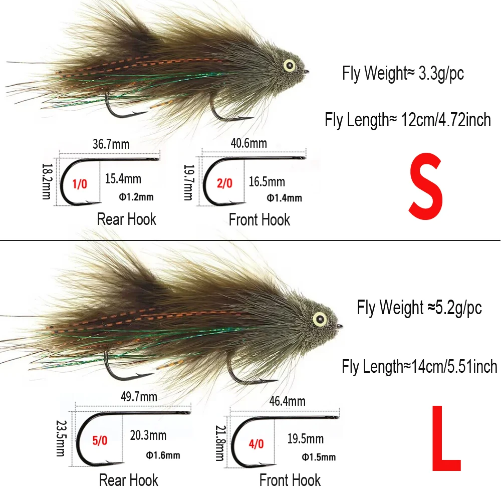 ICERIO-banderas de pescado articuladas, pelo de ciervo, lubina, insecto, columna vertebral, agua salada, gran juego, pez, pesca en mar, Lucio, lubina, trucha, señuelo de pesca - imagen 2