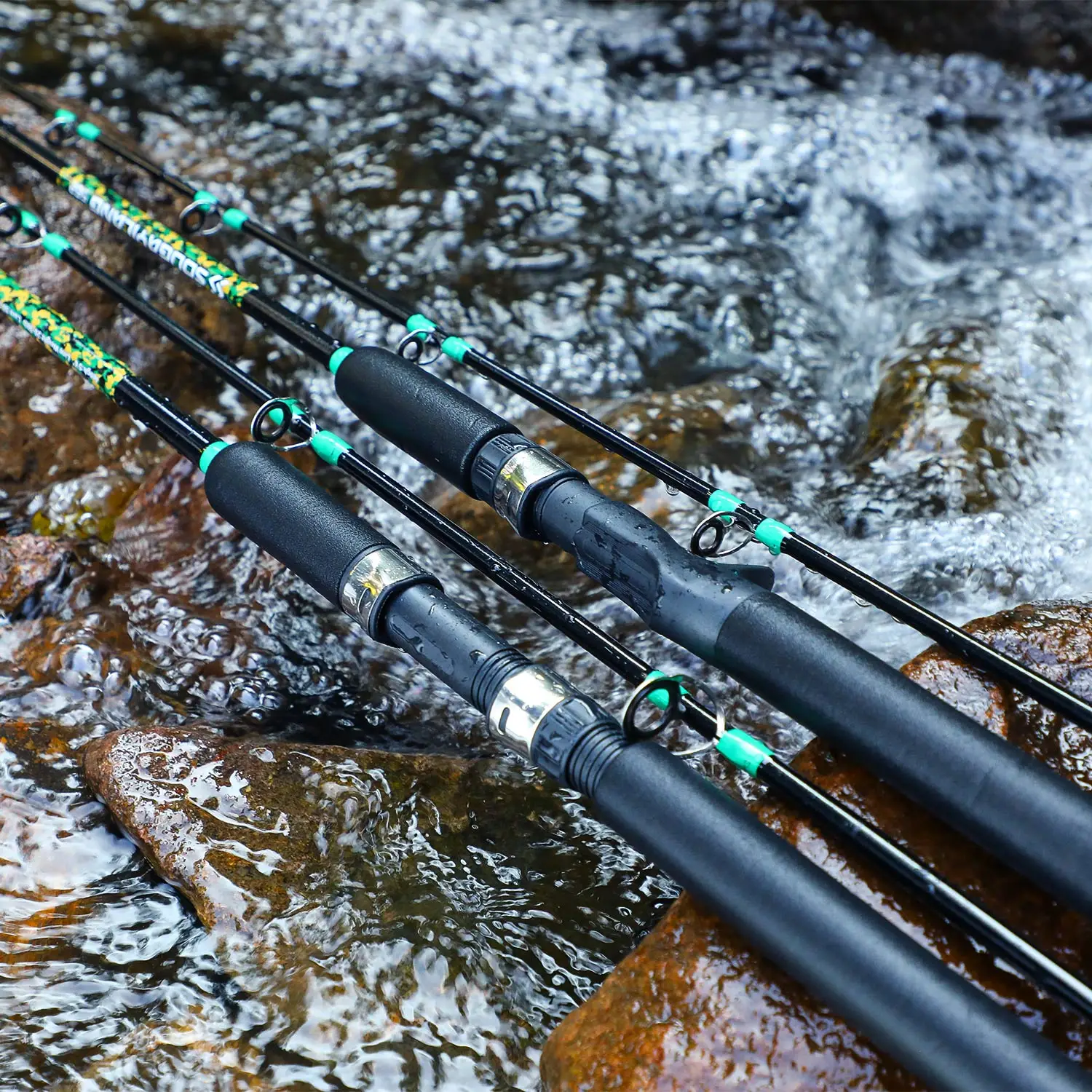 Caña Sougayilang Carbono 2 Secciones – Baitcasting y Spinning Lubina - imagen 5