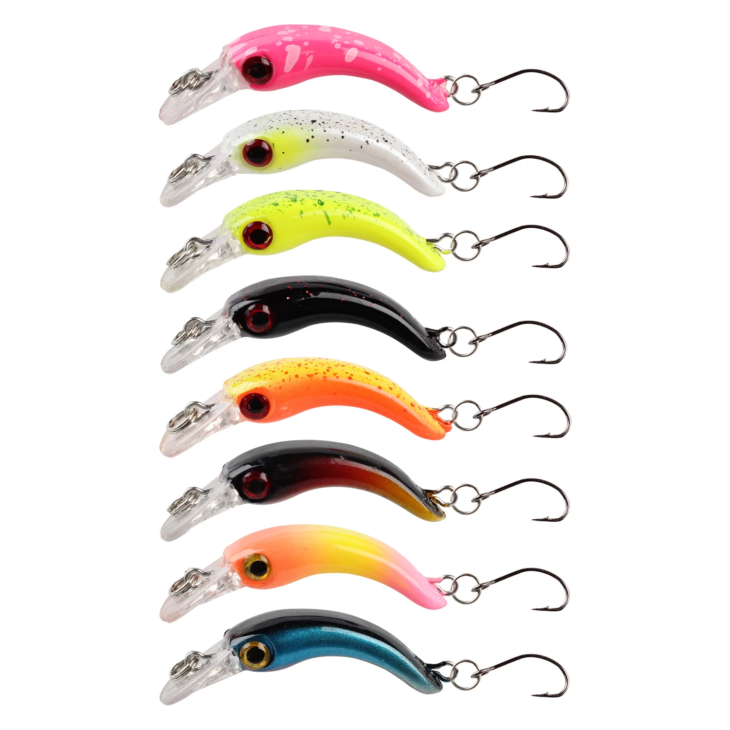 Señuelo de pesca de pececillo que se hunde, 3,7 cm, 1,5g, Mini cebo duro Artificial, anzuelo afilado, Crankbait, Wobblers, trucha, Lucio, aparejos de lubina, 1 unidad - imagen 4