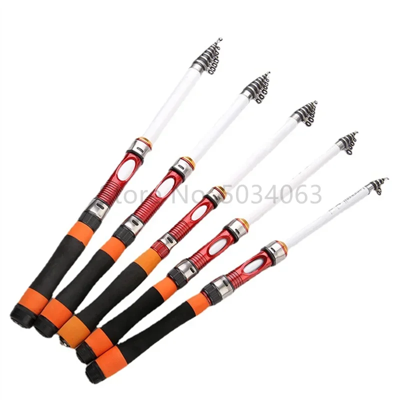 Caña de pescar Mini telescópica ultraligera extensible viaje 1,8-3m