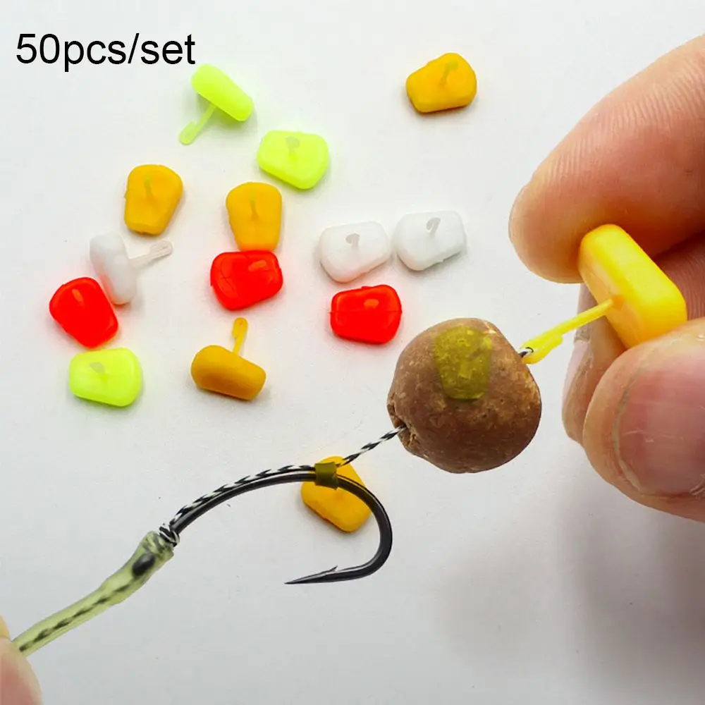 50 Uds. Boilies emergentes bajos de alta calidad Stop Ronnie Rig anzuelo de cebo de maíz Stop Beads pesca pelo Chod pesca de carpa Stoper - imagen 2