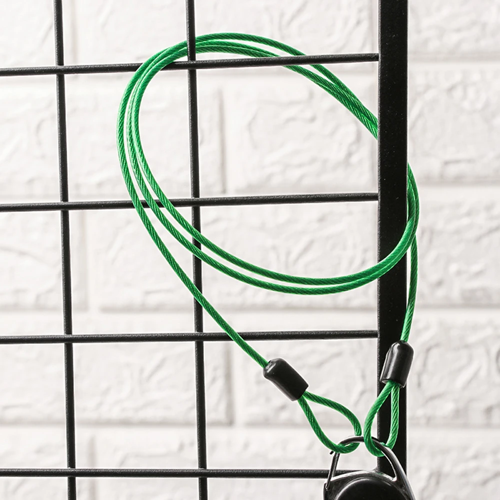 Fuerte seguridad antirrobo para bicicleta, cadena de bloqueo de Metal, línea de bloqueo para exteriores, cuerda de alambre, candado para bicicleta, cuerda trenzada, Cable de acero