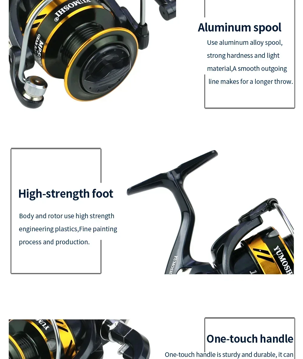 Experimentar precisión y durabilidad con nuestro carrete de pesca de alto rendimiento