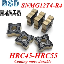 SNMG12T4-R4 SNMG R1.5 R2 R3 R4 R5 CNC cortador de torneado insertos de carburo para máquina biseladora placa de acero de astillero