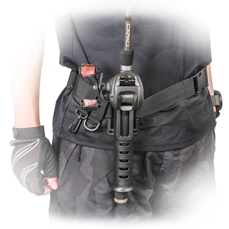 Soporte portátil para caña de pescar, cinturón ajustable de 80cm-140cm, herramientas de soporte para caña de pescar, equipo de pesca multifunción - imagen 5