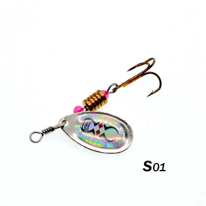 3 uds 3,5g cuchara de Metal Spinner señuelo de pesca Spoonbait Crankbaits Wobblers de pesca para Kit de ganchillo cebo Artificial - imagen 4