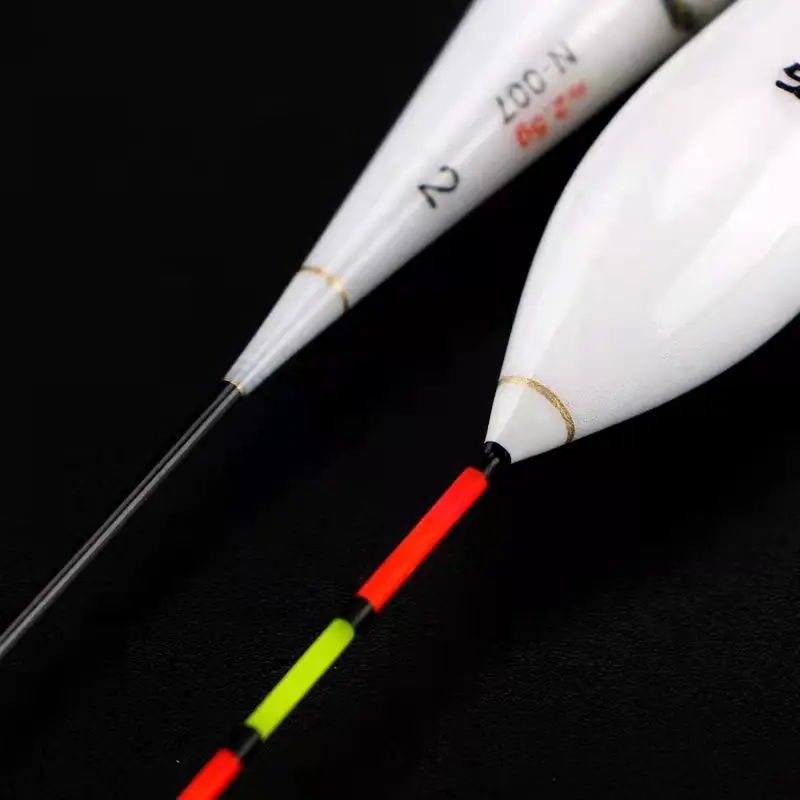 Boya Vertical Nano para pesca, flotador sensible a la carpa, de cola dura, llamativa, plateada - imagen 5
