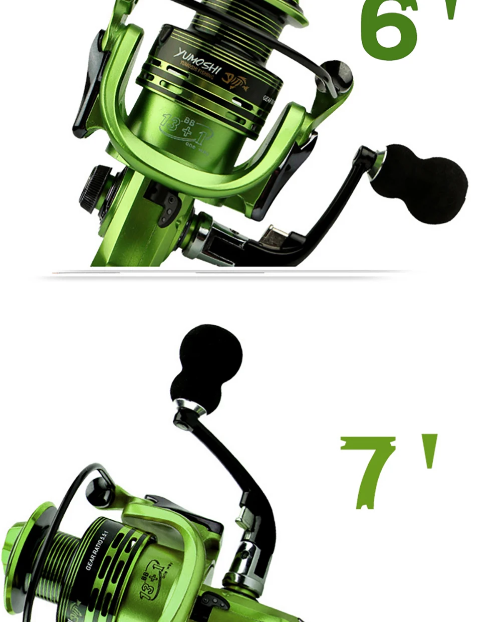 Carrete de pesca giratorio de alta calidad para agua dulce y salada, carrete de pesca giratorio de XF1000-7000, izquierdo/derecho, intercambiable, General - imagen 3