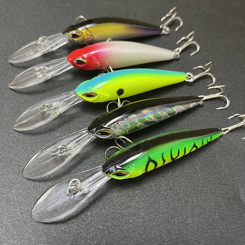 Señuelos de pesca de pececillo de labio largo, 60mm, 6g, Wobblers, cebo Artificial flotante de buceo profundo para trucha, lubina, Jerkbait, equipo de Swimbait - imagen 3