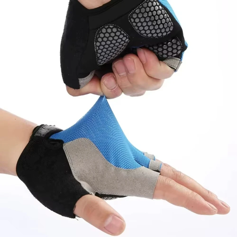 Goture-guantes para deportes de ciclismo al aire libre, S/M/L/XL, antideslizantes, transpirables, sin dedos, para deporte, senderismo, bicicleta - imagen 4