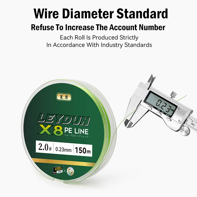 Leydun Micro líneas de pesca 8 hebras trenzadas PE 150m Japón línea multifilamento suave carpa pesca con mosca alambre fuerte 8X tejido - imagen 4