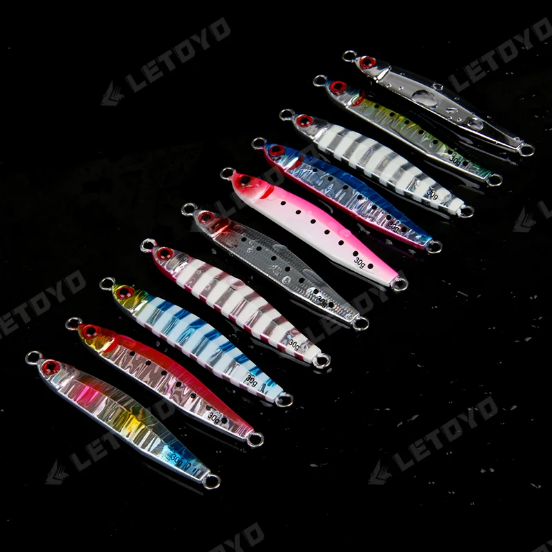 LETOYO-Micro Jig de Metal para trucha, Señuelos de Pesca, cuchara de trucha, cebo de pesca de mar, 5g, 12g, 18g, 30g, 40g cucharillas de pesca para truchas cuchara pesca señuelos cucharas - imagen 5