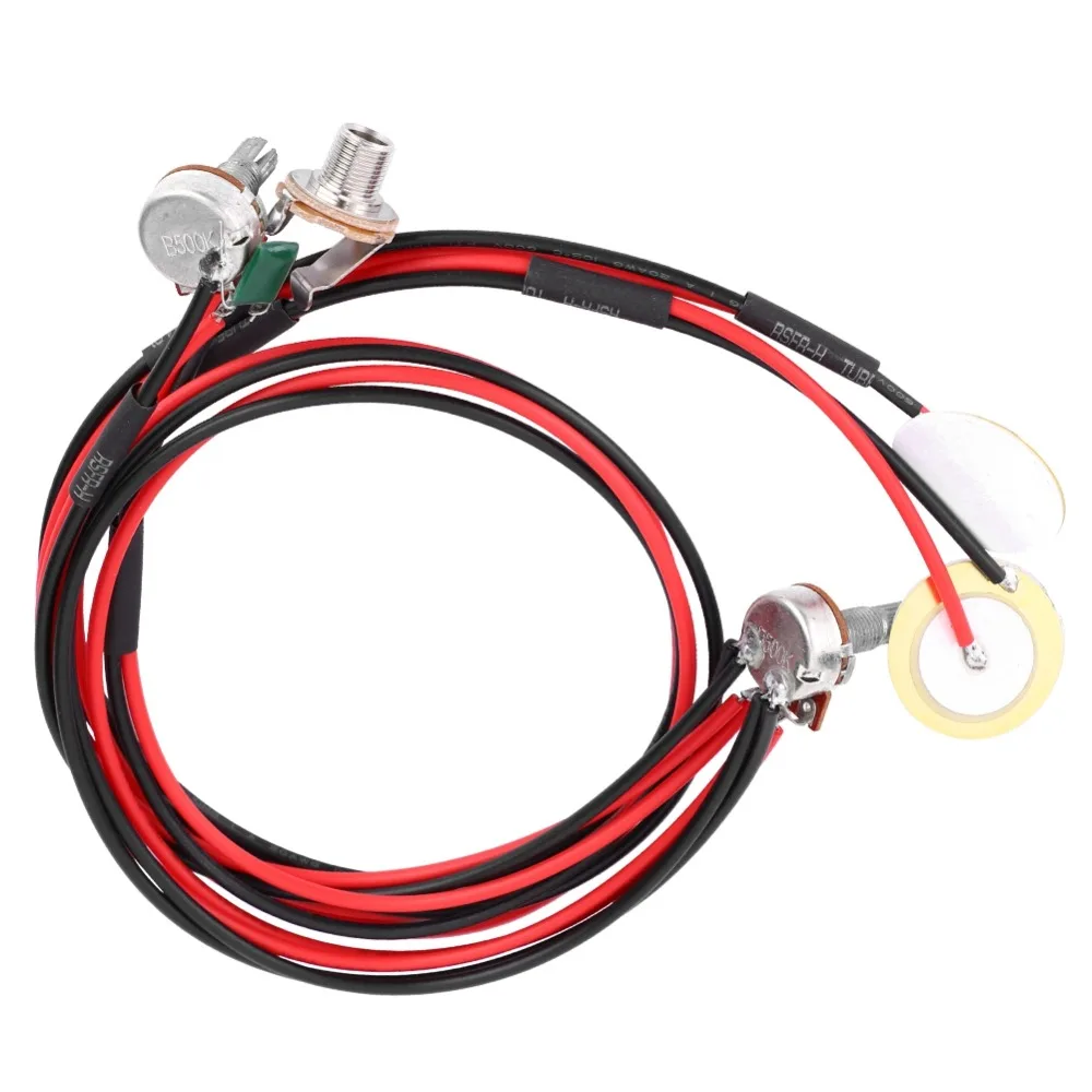 ​ Pastilla piezoeléctrica Jack de 6,35 mm ​ ​ Con control de volumen/tono ​   Pastilla de instrumentos acústicos ​ ​ Transductor piezoeléctrico ​ ​ Configuración precableada ​ ​ - imagen 3