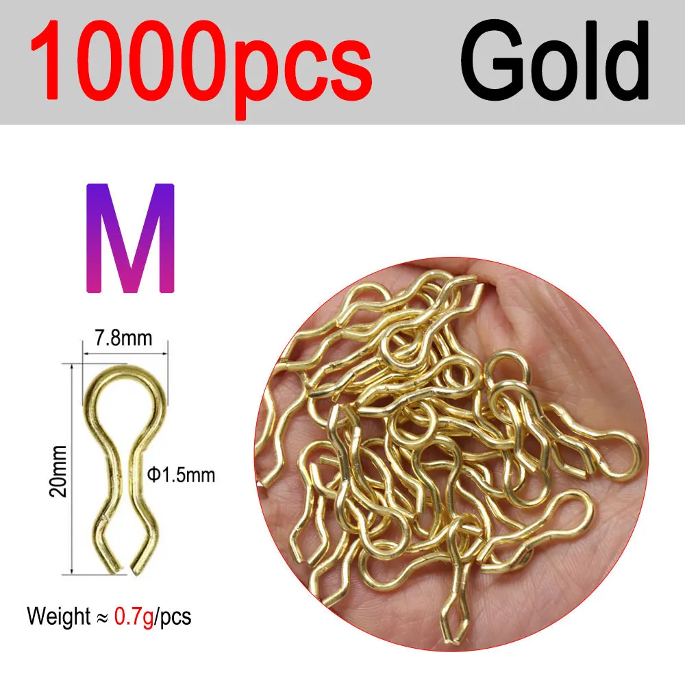 M 1000PCS Gold