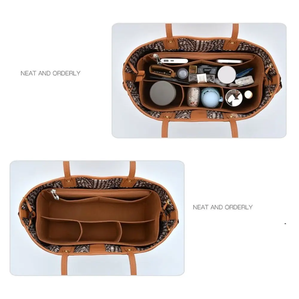 Bolso de fieltro duradero, bolsa de almacenamiento, soporte para bolso, organización de forro, bolsa interna portátil para Liz Visetos - imagen 2