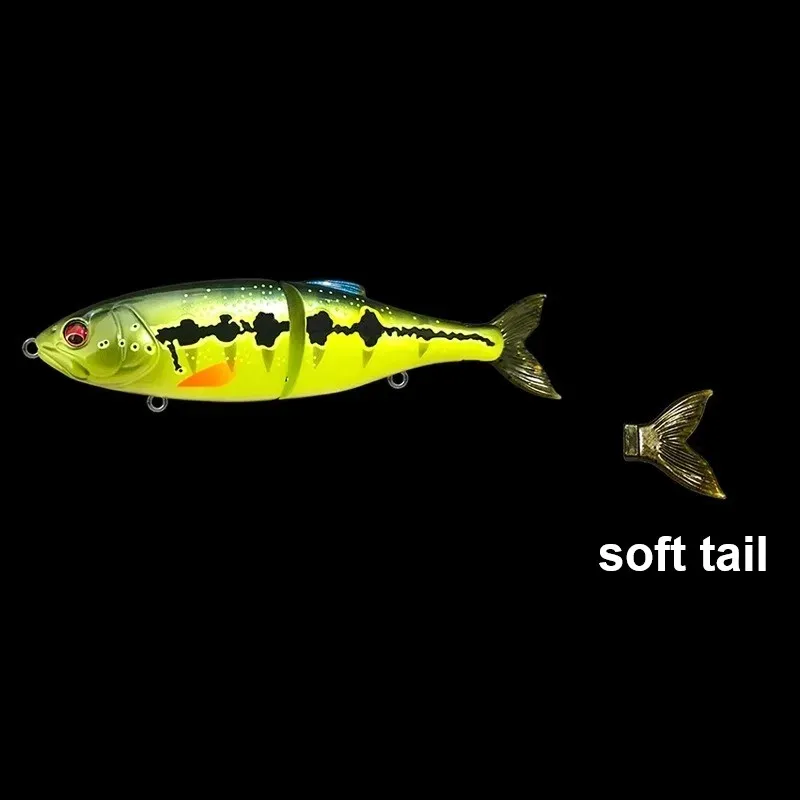 GUÍA POST ZUNNV hundimiento Glidebait 145mm 32g JOINT BIG BAIT movimiento en forma de S cebo duro cebos artificiales con cola suave - imagen 4