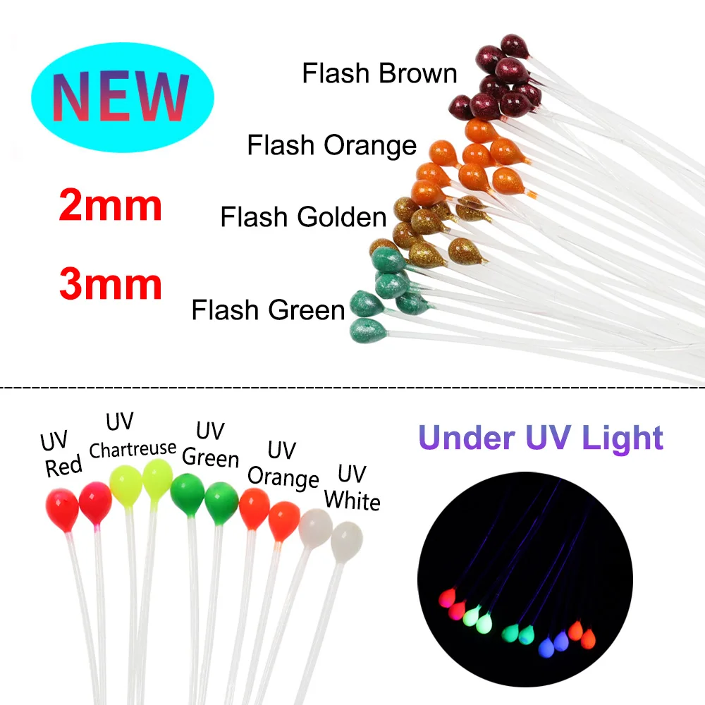 Ojos de cangrejo de camarón de 2mm y 3mm, Material de atado de pesca para moscas de agua salada y Lucio, azul, rojo, Naranja, Rosa, Verde, negro, amarillo y marrón, 20 piezas - imagen 5