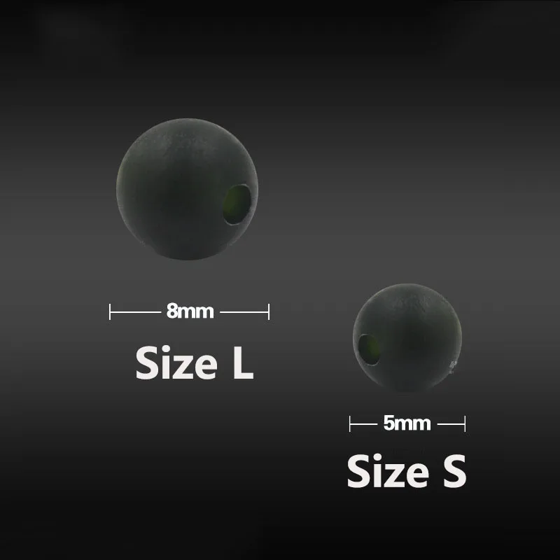 Kit de pesca de carpa con cuentas flotantes de Color negro, 1000 Uds., 5mm/8mm, caña de mar de alta calidad, almacenamiento de caña de pescar, accesorios de pesca de carpa - imagen 2