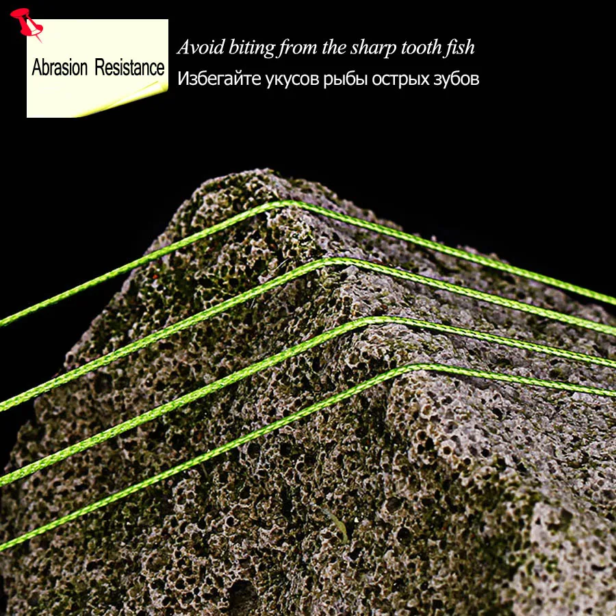 Línea de pesca trenzada de 500M, hilo de pesca multifilamento de 4 hebras, 10LB-80LB, línea de pesca de carpa blanca, trucha - imagen 5
