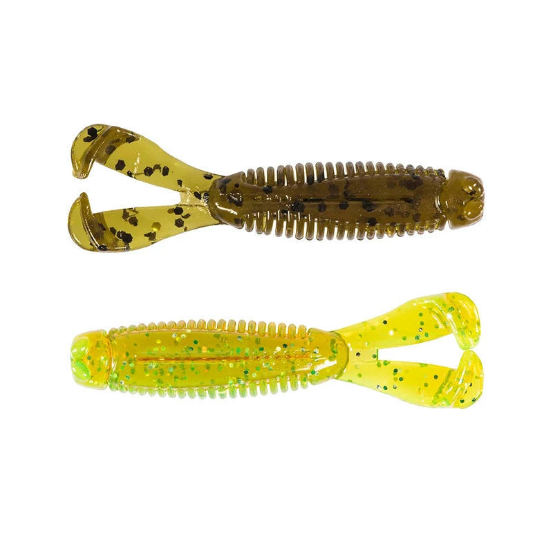 Z-Man 미니 더블 테일 미니 더블 플로팅 소프트 네드 낚시 그룹 블랙 핏 소프트 버그베이스 미끼 루어 가짜 - imagen 5