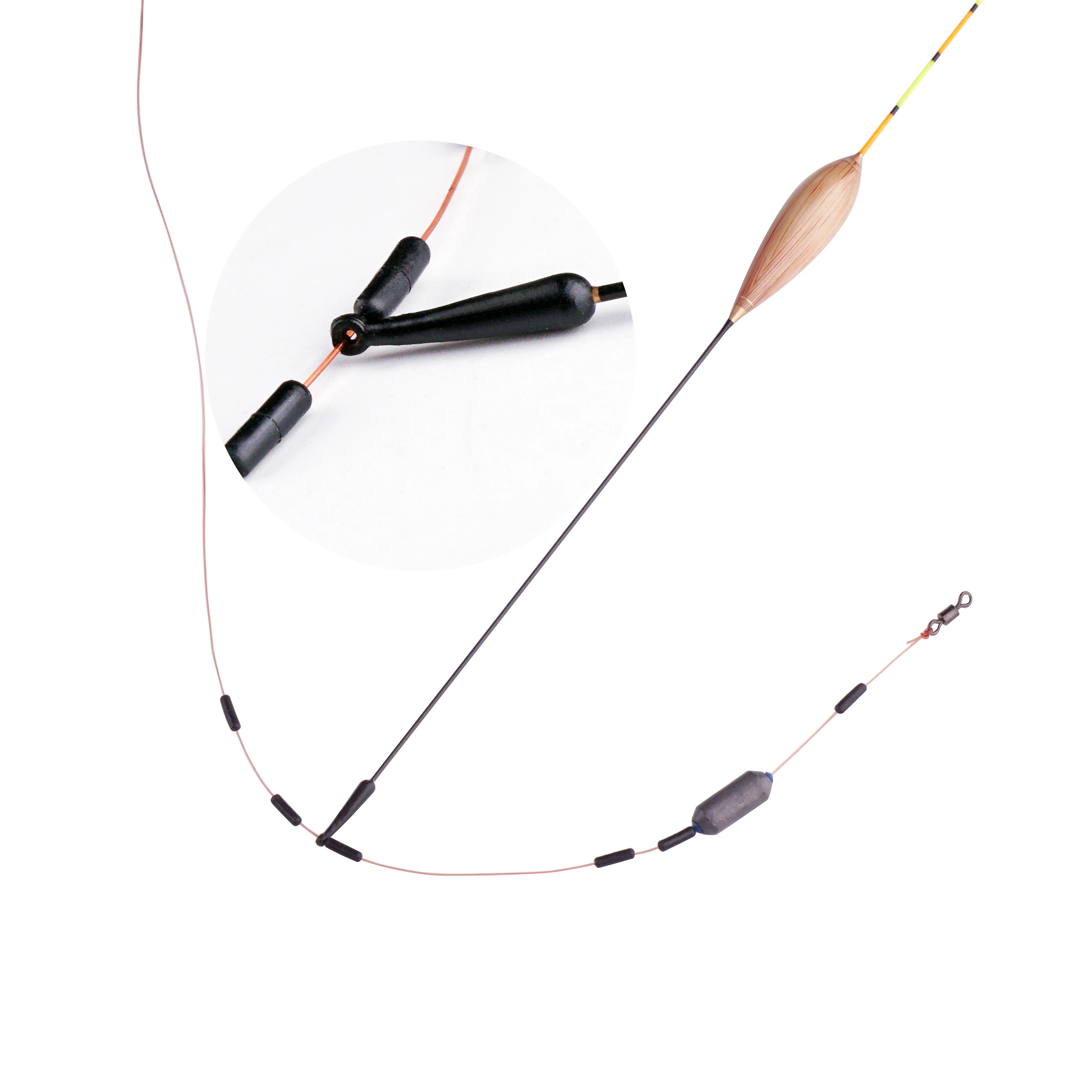 Flotador de pesca con soporte goma – Bobber tres tamaños L M S - imagen 4