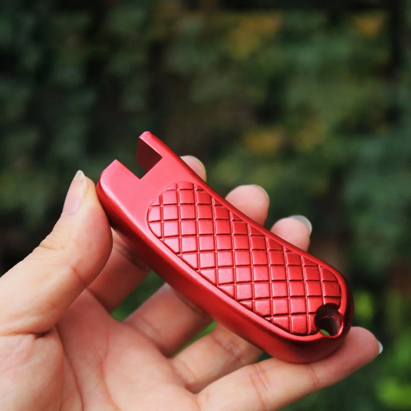 Empuñadura Tirachinas Aluminio Rojo – Accesorio DIY Adultos - imagen 3