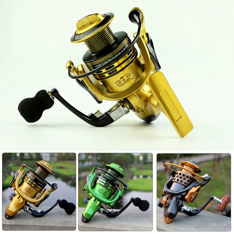 Carretes de pesca giratorios, Ratio de engranaje: 5,5: 1/4.7:1, sistema de carrete de pesca, carrete de Metal de fundición larga para carrete de pesca serie 1000-7000 - imagen 2