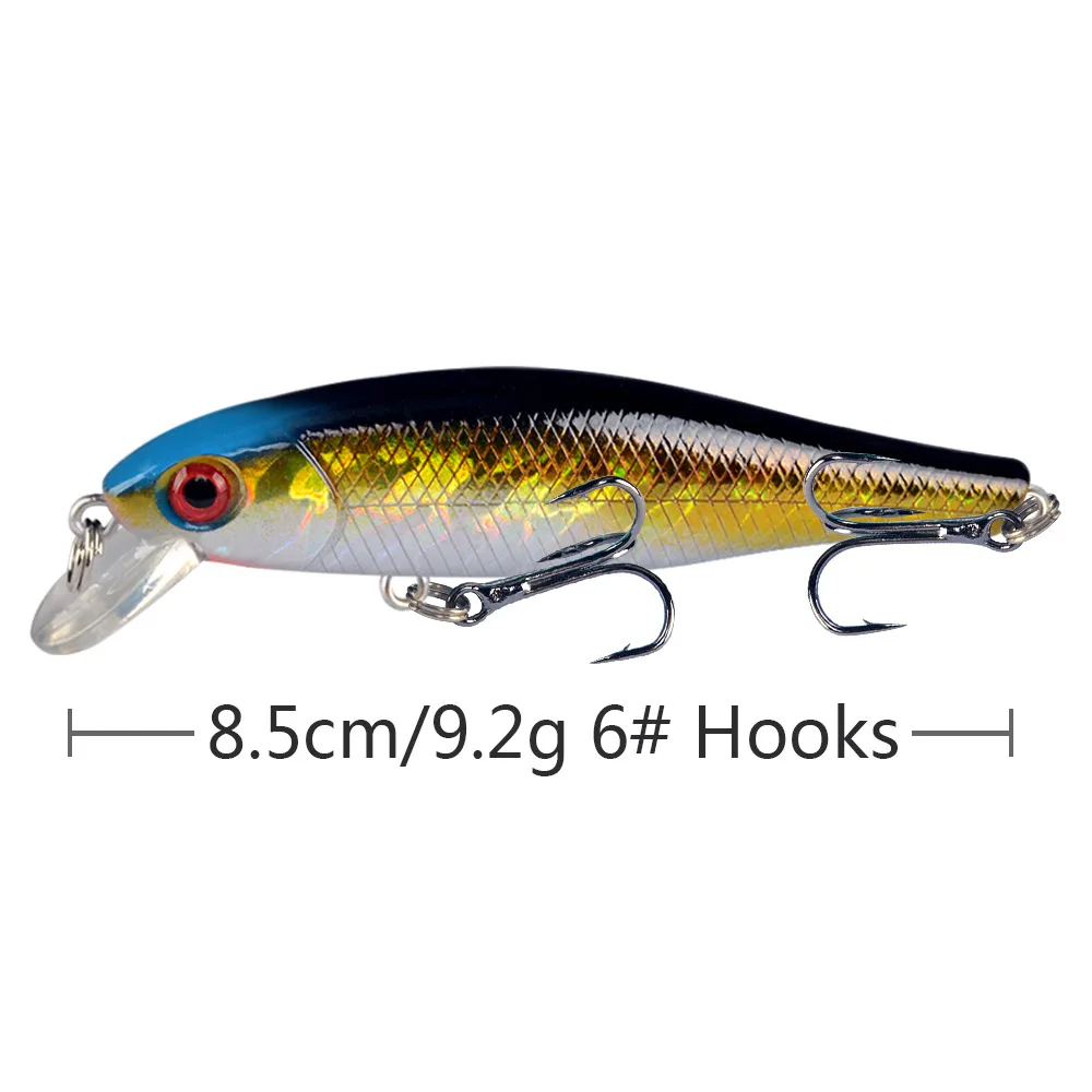 Señuelo Minnow Wobbler – Crankbait artificial para pesca de carpa - imagen 3